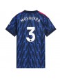 Arsenal Cristhian Mosquera #3 Venkovní Dres pro Dámské 2025-26 Krátký Rukáv